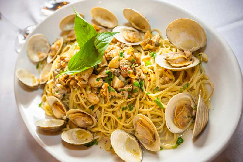 family style linguine with clams